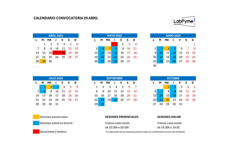 Convocatorias abril 2025