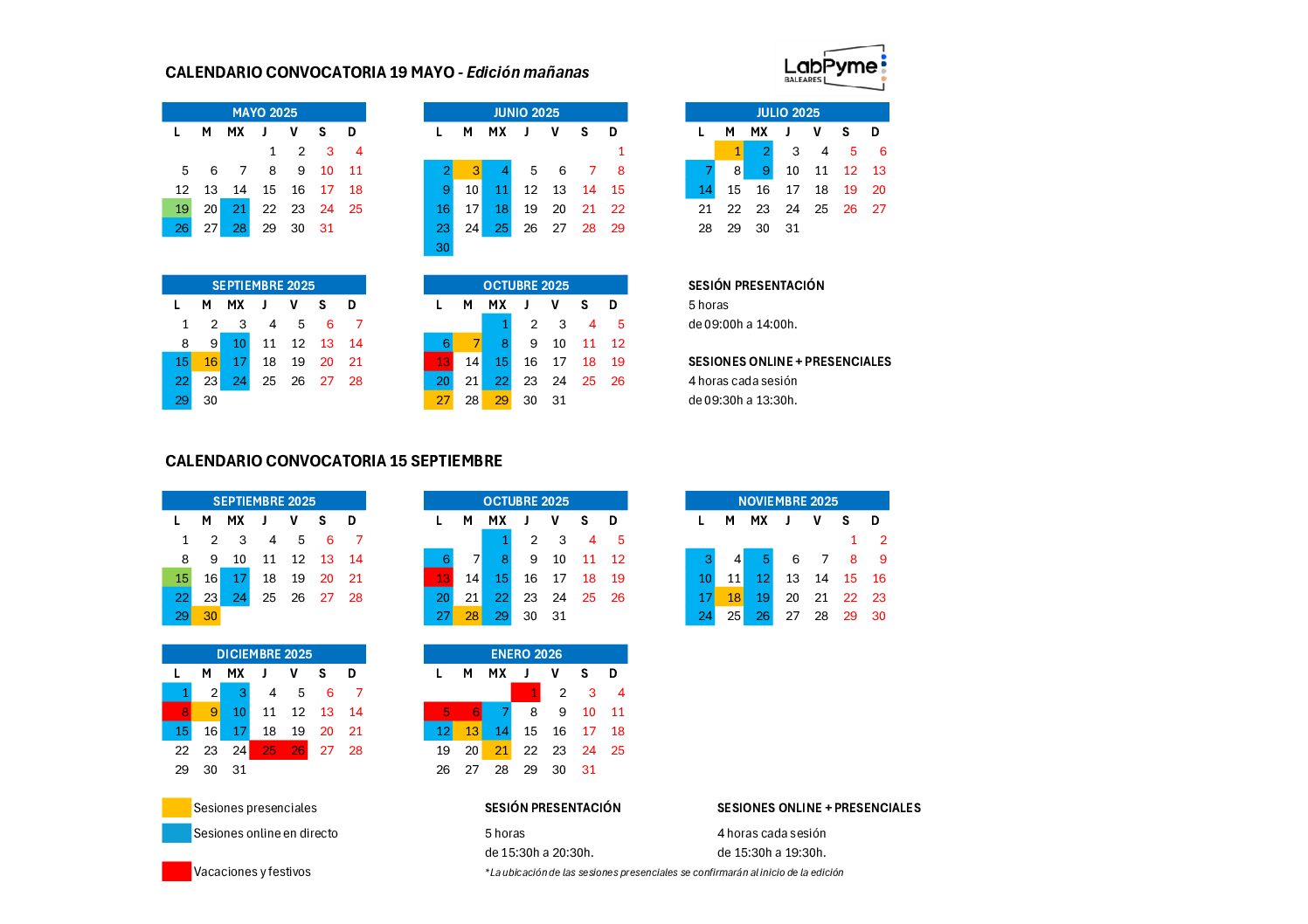 Calendario página web 7 y 8 ediciones_1 Convocatorias abril 2025